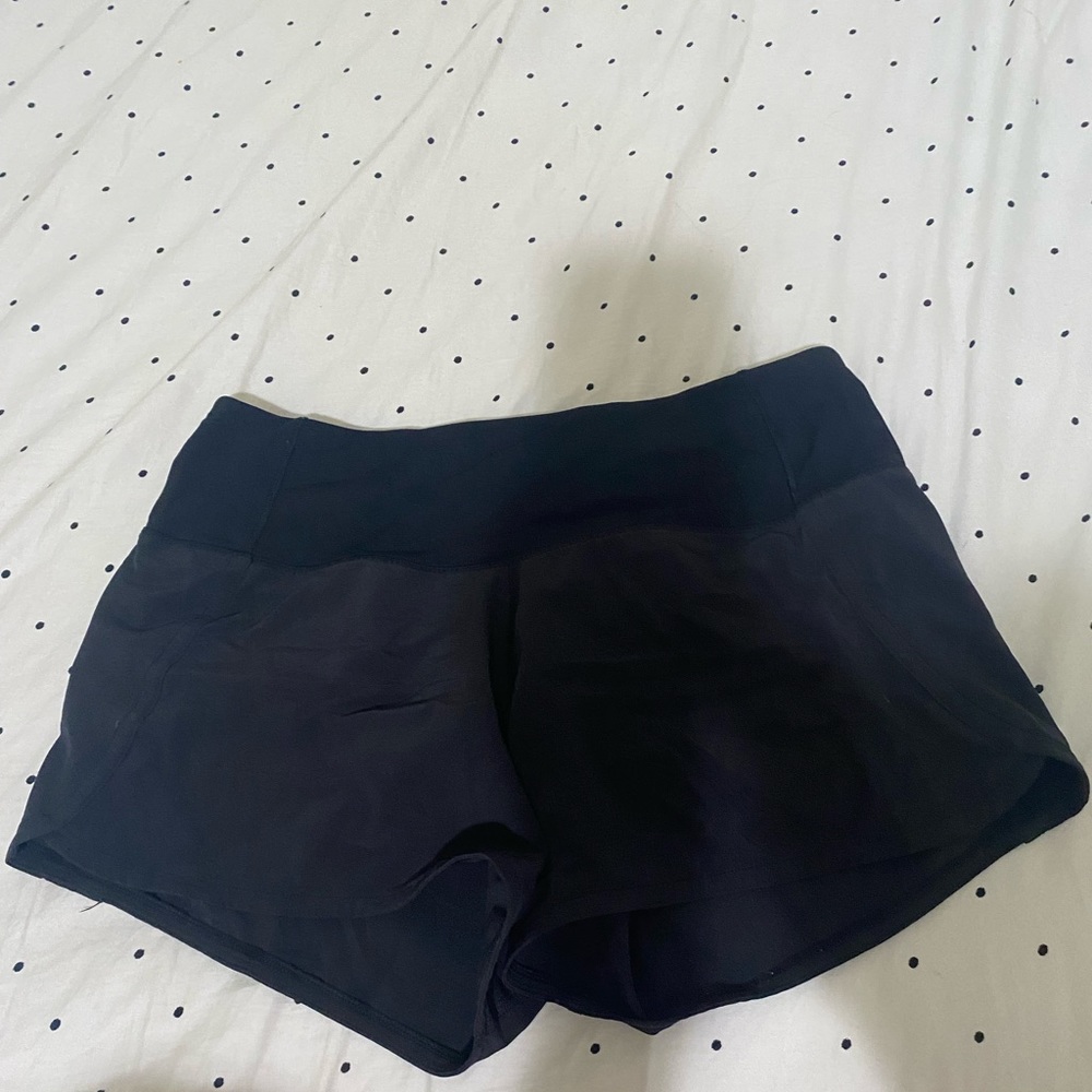 Lululemon Speed Ups-Black 4inch